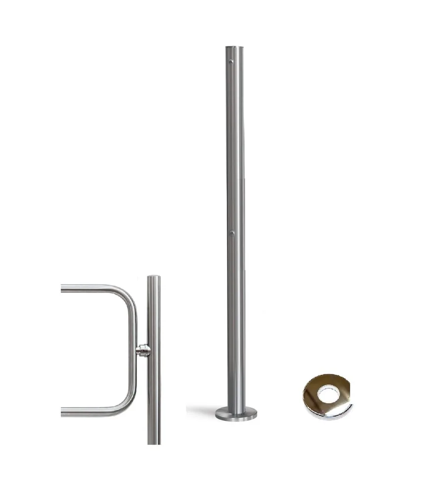 PERCo-BH02 2-04/EL с крышкой. Стойка с эл/магн.устр. блокировки