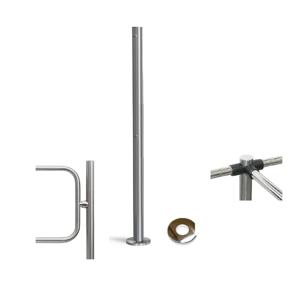PERCo-BH02 2-06/EL с крышкой. Стойка с эл/магн.устр. блокировки