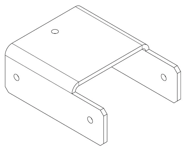 PERCo-MB-16.4. Накладка прямая нижняя