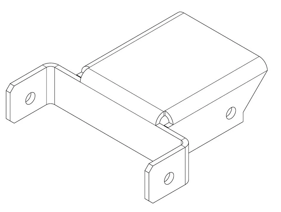 PERCo-MB-16.5. Накладка Н-образная