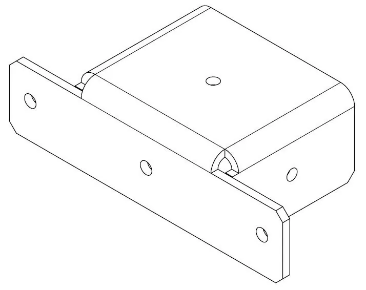PERCo-MB-16.7. Соединительный элемент ограждения