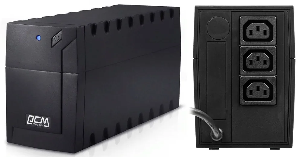 Raptor RPT-1000A 600Вт 1000ВА черный. Источник бесперебойного питания