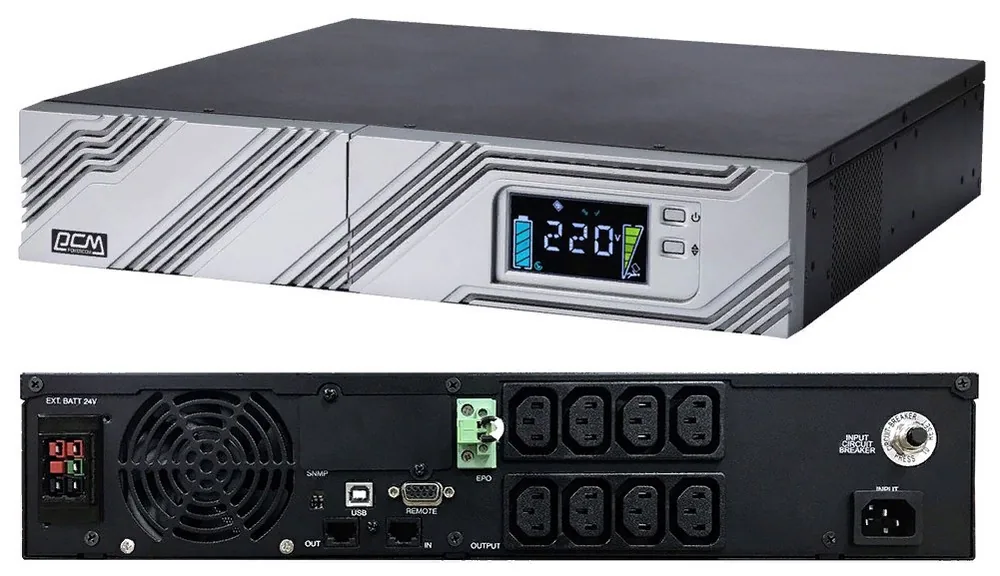 Smart King RT SRT-1000A LCD 900Вт 1000ВА черный. Источник бесперебойного питания