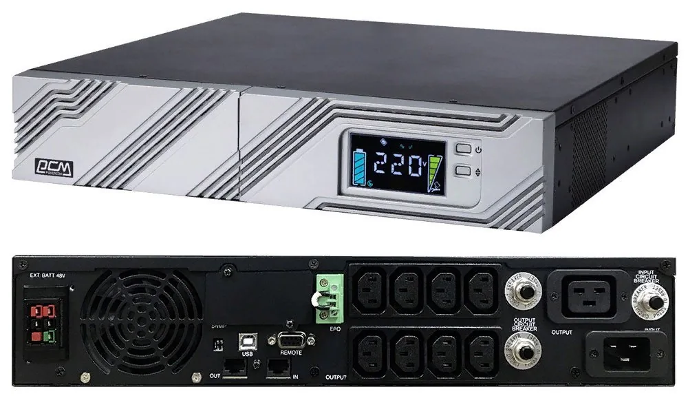 Smart King RT SRT-2000A LCD 1800Вт 2000ВА черный. Источник бесперебойного питания