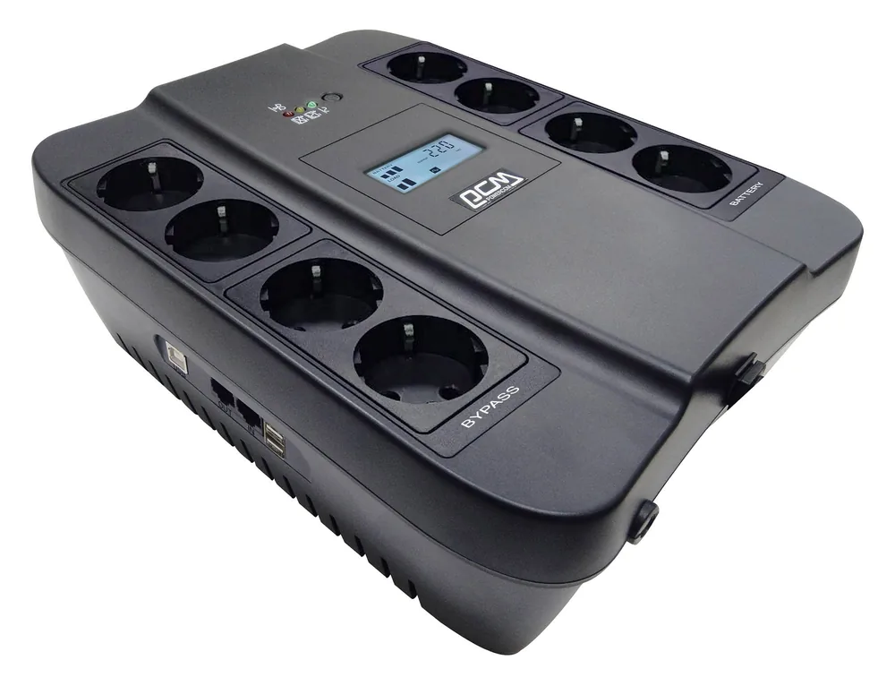 Spider SPD-550U LCD USB 330Вт 550ВА черный. Источник бесперебойного питания