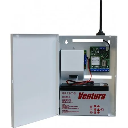 SR103-2GSM-SBK25-W "Ретро" (SR103-2GSM BK-7W) под АКБ 7Ач, цвет белый. Ретранслятор