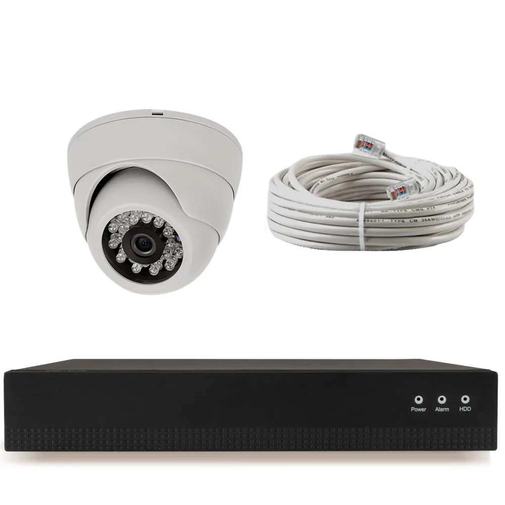 KIT-A801IP-POE 1 камера с ночной съемкой для помещения с датчиком движения питание PoE