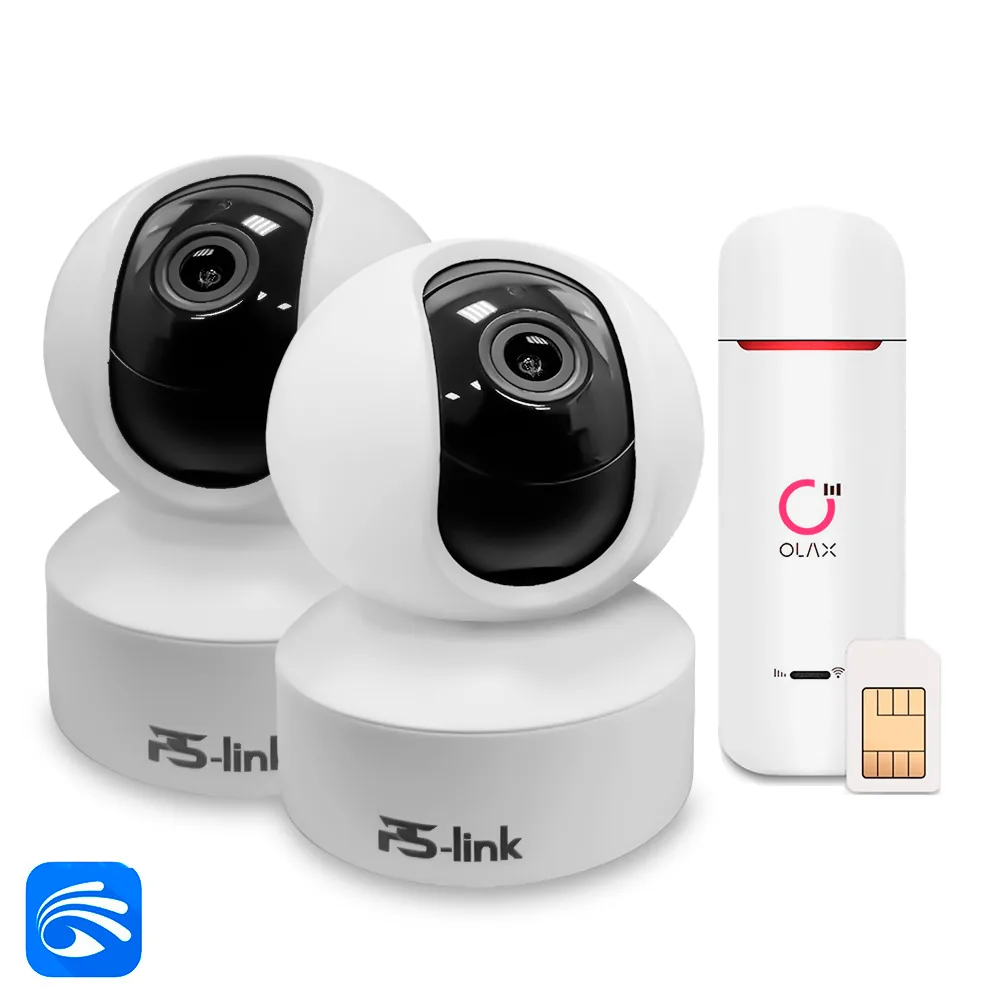 KIT-G50C-2-4G 2 камеры для помещения, микрофон, динамик, ИК-подсветка, слот microSD до 128Гб