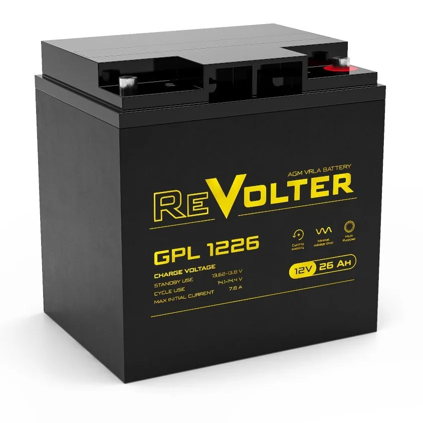 ReVolter GPL 1226. Аккумулятор герметичный свинцово-кислотный