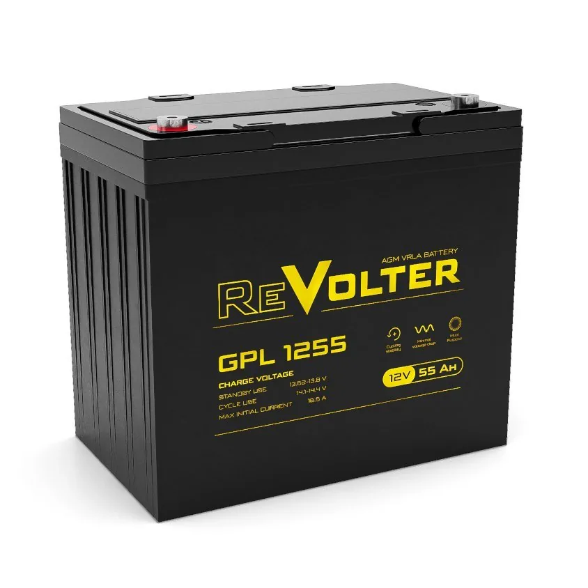 ReVolter GPL 1255. Аккумулятор герметичный свинцово-кислотный