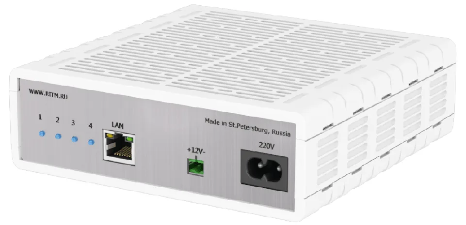 Преобразователь 4 RS-232 - Ethernet. Преобразователь интерфейсов