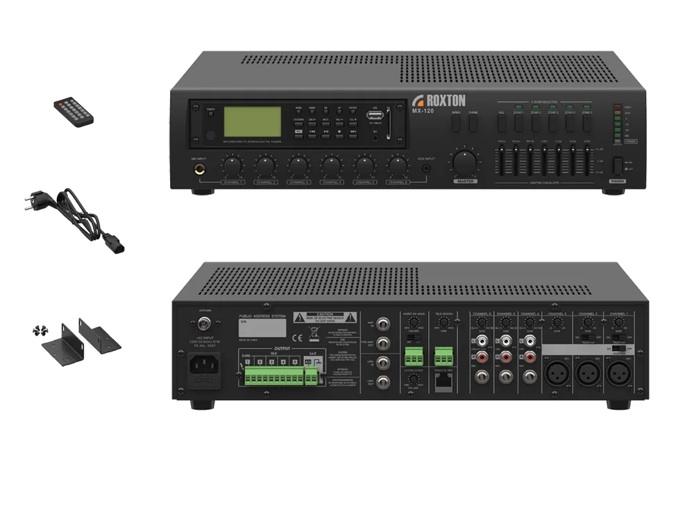 MX-120. Усилитель комбинированный зональный, 120 Вт