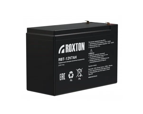 RBT-12V7AH. Аккумулятор герметичный свинцово-кислотный