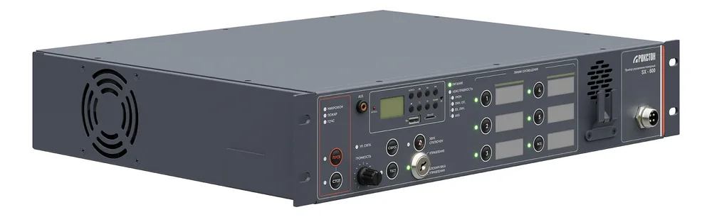 SX-600 (стоечное исполнение). Прибор управления оповещением — фото 5 из 5