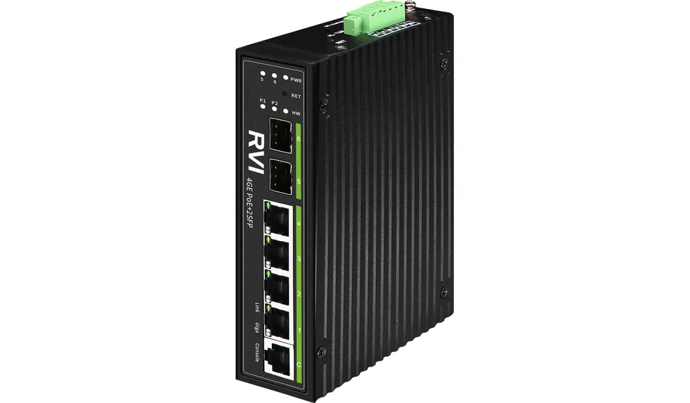 RVi-1NSIM4GP-2S. Коммутатор с питанием по PoE