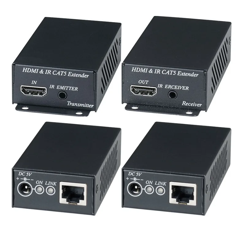 HE02EI. Комплект для передачи HDMI-сигнала с ИК-повторителем
