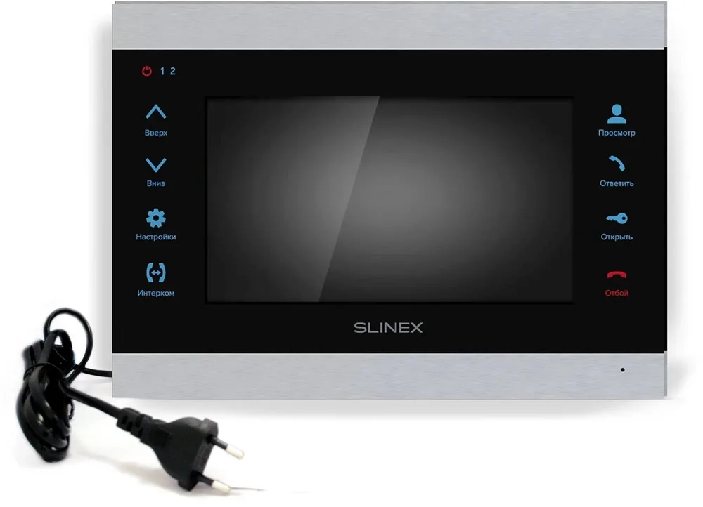 SL-07N Cloud (Silver+Black). Монитор домофона цветной с функцией «свободные руки»