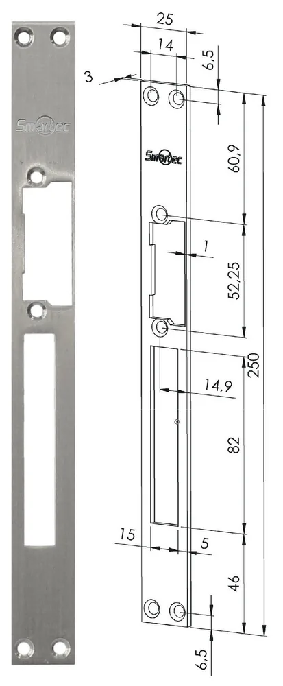 ST-SL502SP. Запорная планка длинная