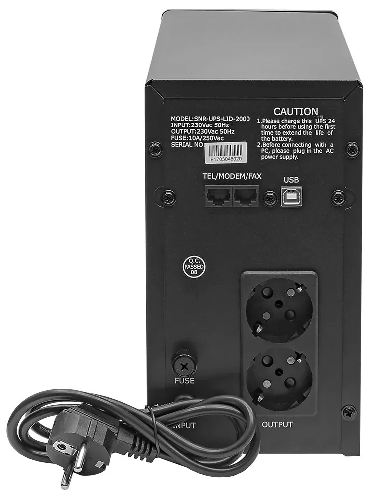 Источник бесперебойного питания SNR-UPS-LID-2000 — фото 3 из 3