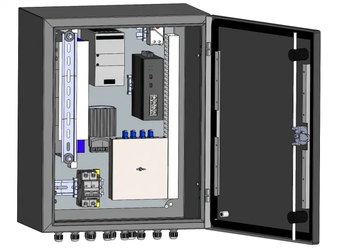SC-Box-L2-8GP-240-2G-UPS(A) (SpaceCam). Узел коммутации всепогодный