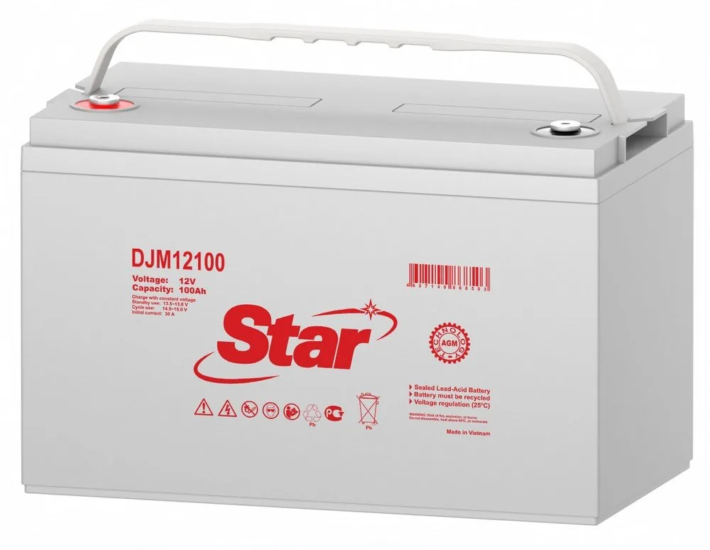 STAR DJM12100. Аккумулятор герметичный свинцово-кислотный — фото 2 из 2