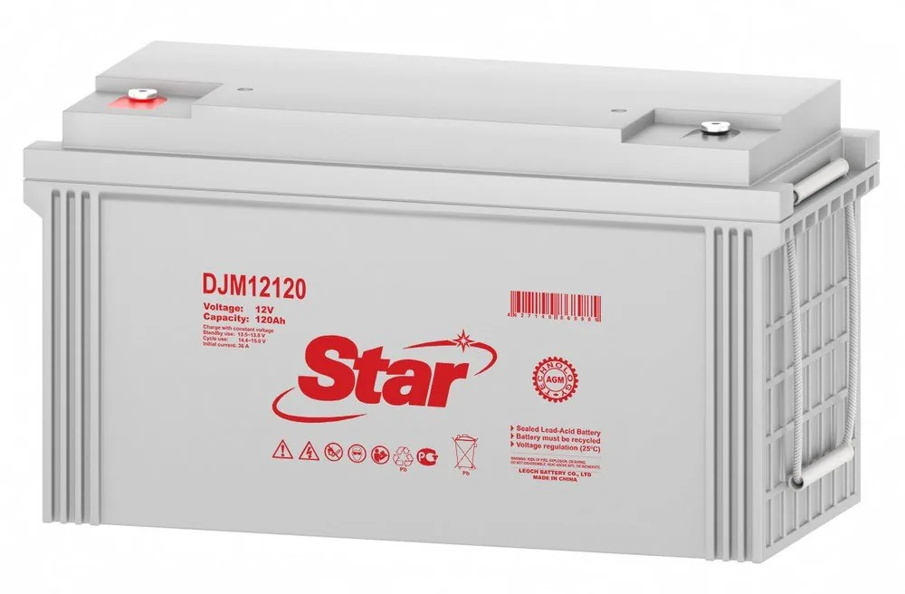 STAR DJM12120. Аккумулятор герметичный свинцово-кислотный — фото 2 из 2