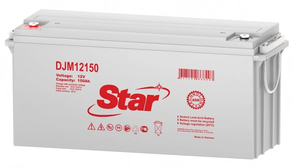 STAR DJM12150. Аккумулятор герметичный свинцово-кислотный — фото 1 из 2