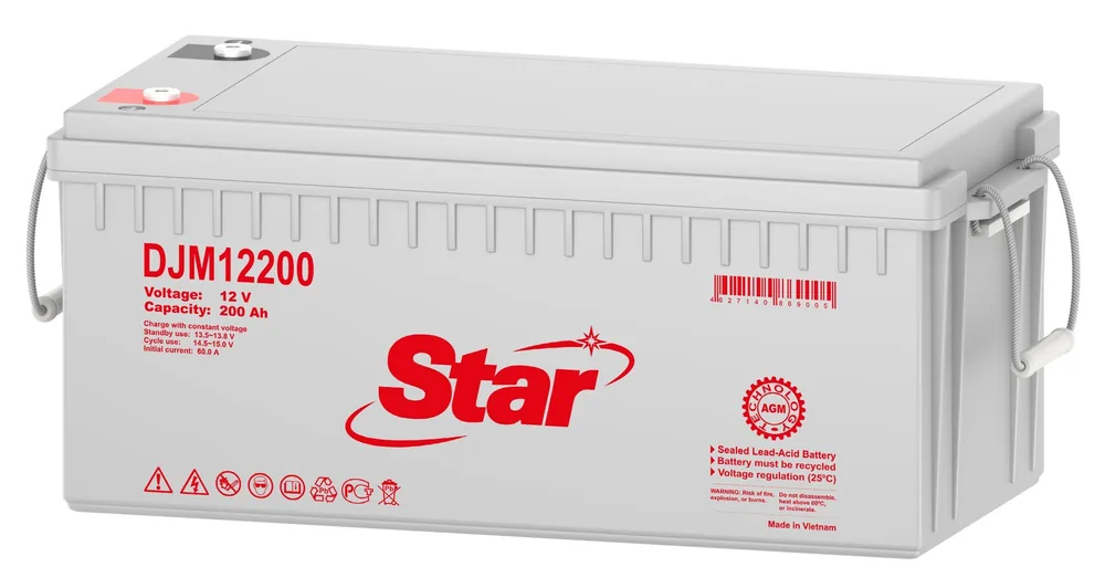 STAR DJM12200. Аккумулятор герметичный свинцово-кислотный — фото 2 из 2