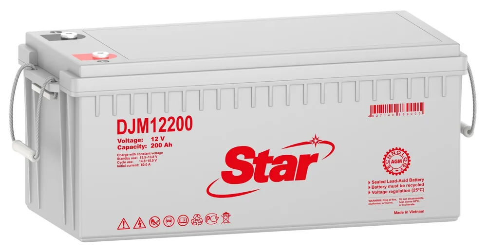STAR DJM12200. Аккумулятор герметичный свинцово-кислотный — фото 1 из 2