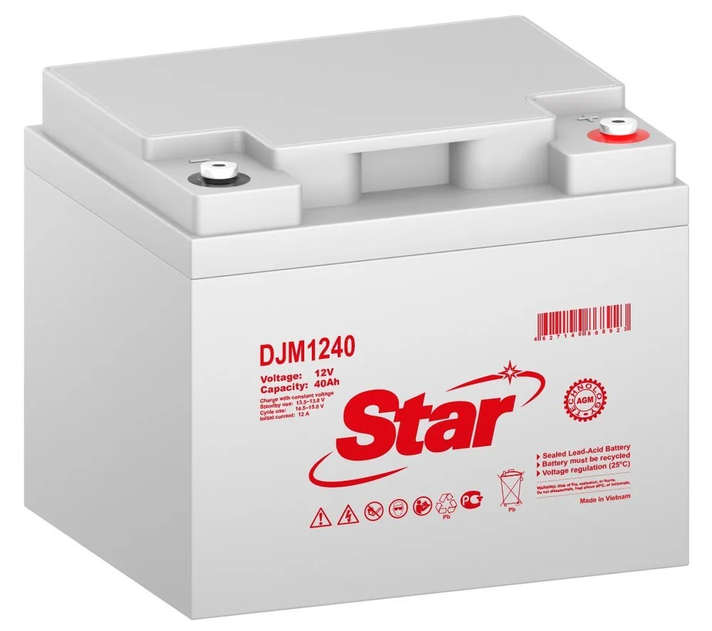 STAR DJM1240. Аккумулятор герметичный свинцово-кислотный — фото 1 из 2