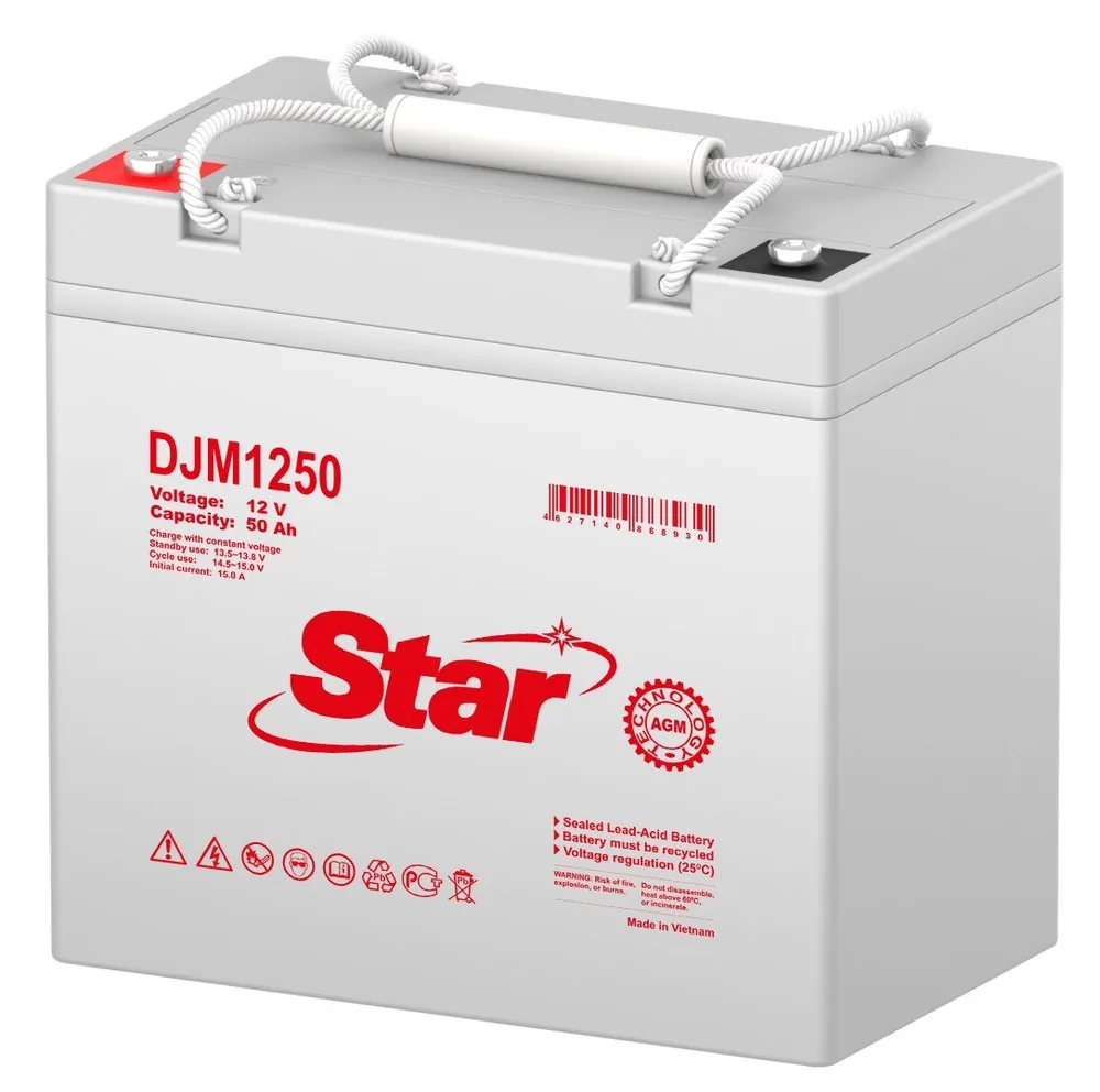 STAR DJM1250. Аккумулятор герметичный свинцово-кислотный — фото 2 из 2
