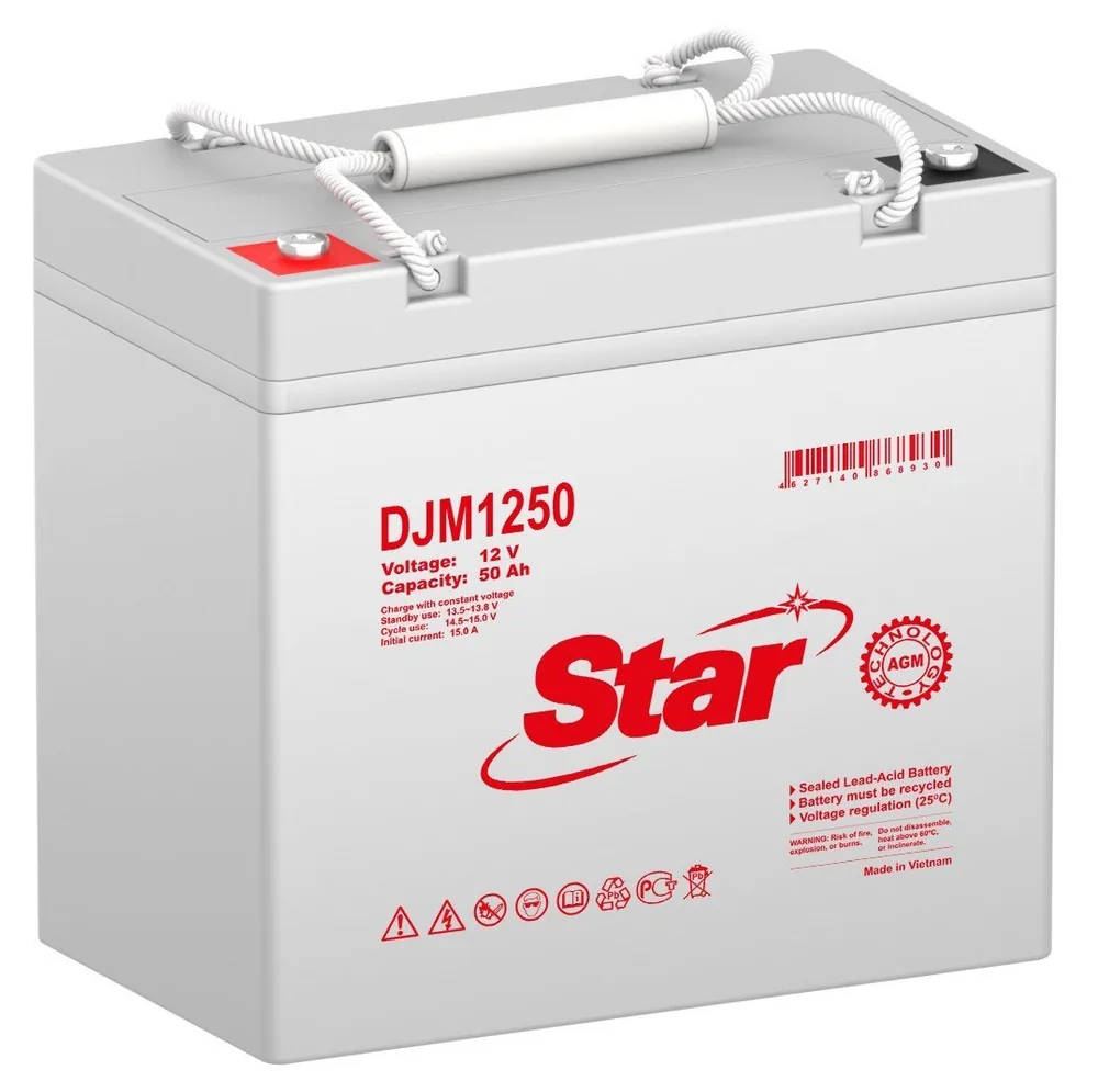 STAR DJM1250. Аккумулятор герметичный свинцово-кислотный — фото 1 из 2