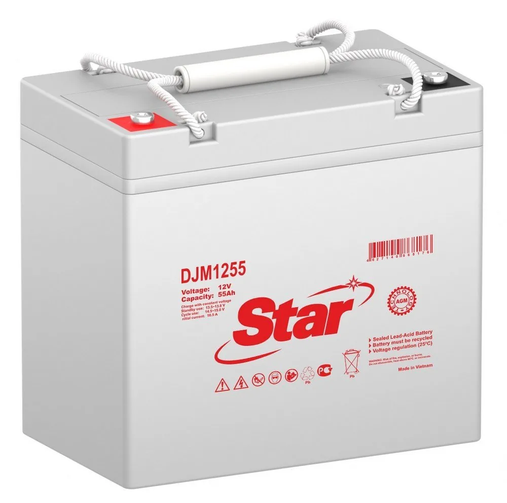 STAR DJM1255. Аккумулятор герметичный свинцово-кислотный — фото 1 из 2