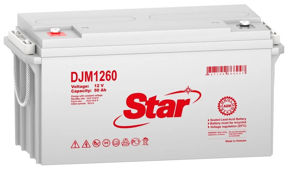 STAR DJM1260. Аккумулятор герметичный свинцово-кислотный — фото 1 из 2