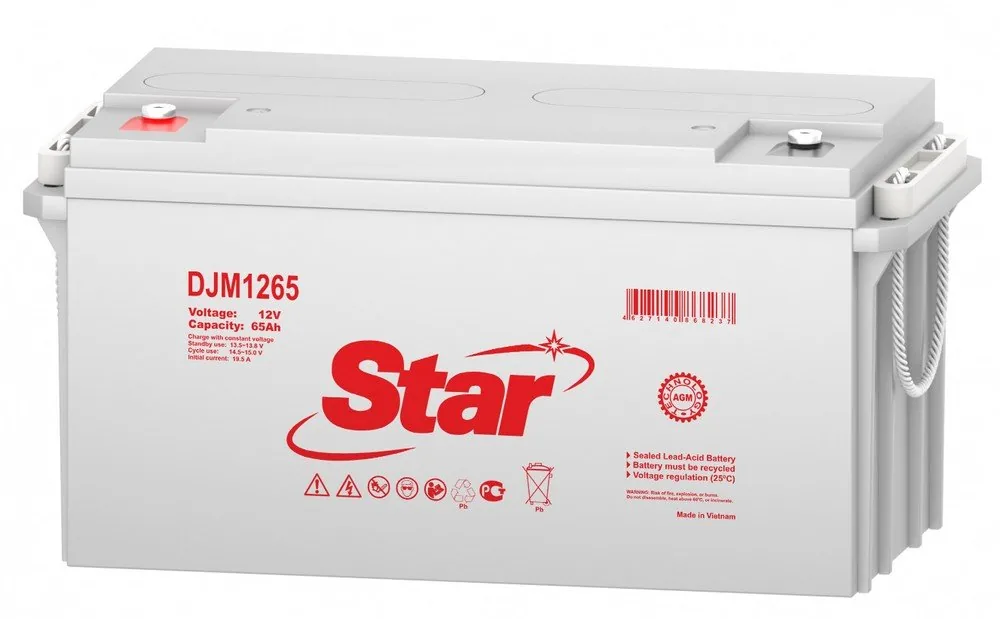 STAR DJM1265. Аккумулятор герметичный свинцово-кислотный — фото 2 из 2