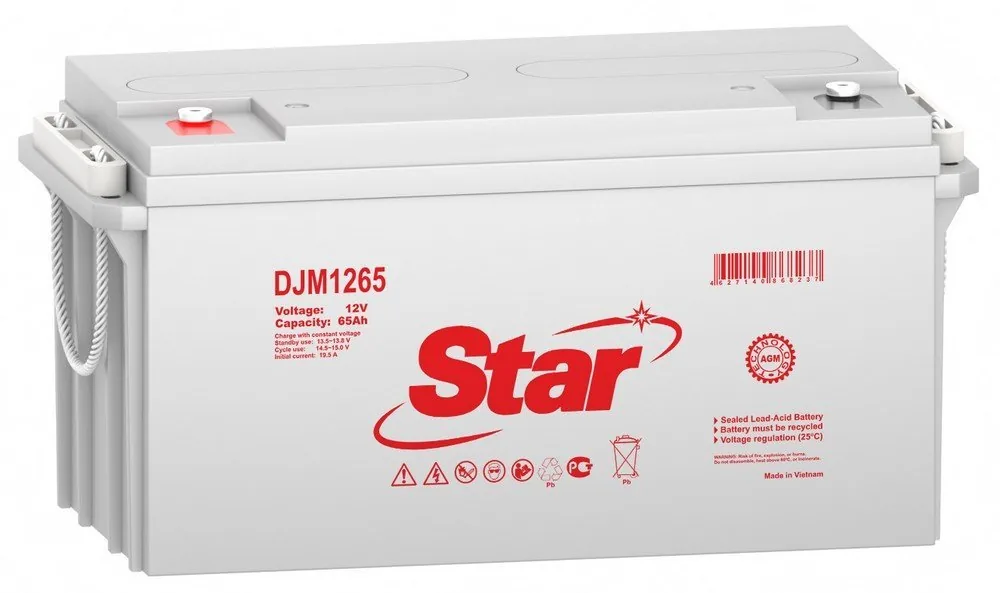 STAR DJM1265. Аккумулятор герметичный свинцово-кислотный — фото 1 из 2