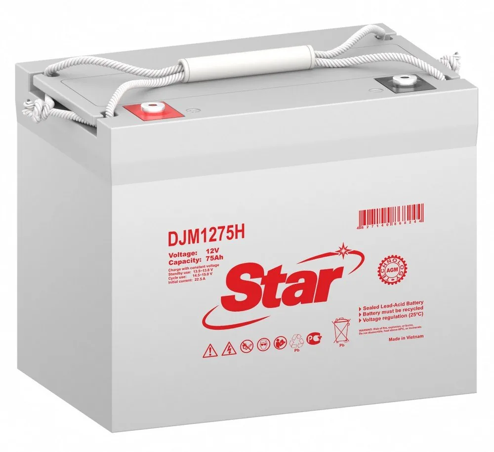 STAR DJM1275H. Аккумулятор герметичный свинцово-кислотный — фото 1 из 2