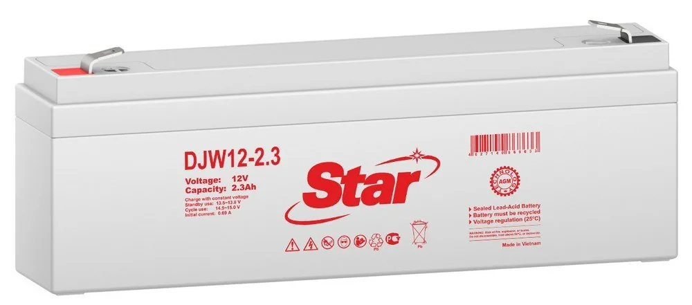 STAR DJW12-2.3. Аккумулятор герметичный свинцово-кислотный — фото 1 из 2