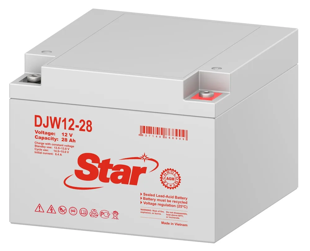 STAR DJW12-28. Аккумулятор герметичный свинцово-кислотный — фото 2 из 2