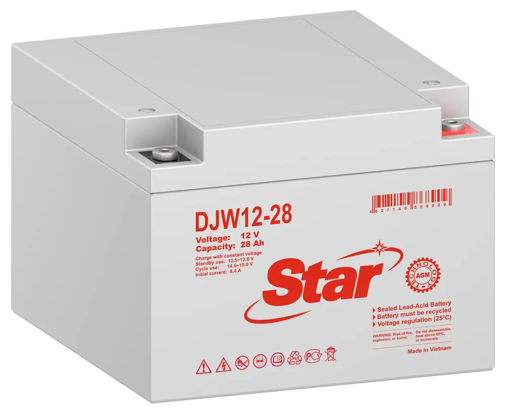 STAR DJW12-28. Аккумулятор герметичный свинцово-кислотный — фото 1 из 2
