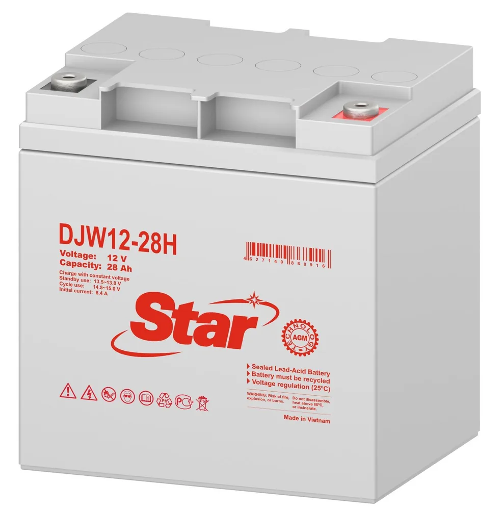 STAR DJW12-28H. Аккумулятор герметичный свинцово-кислотный — фото 2 из 2