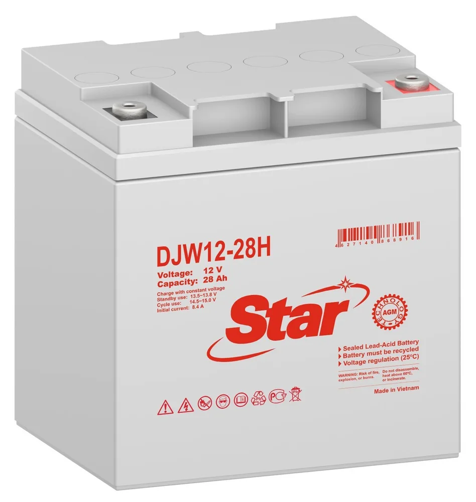 STAR DJW12-28H. Аккумулятор герметичный свинцово-кислотный — фото 1 из 2