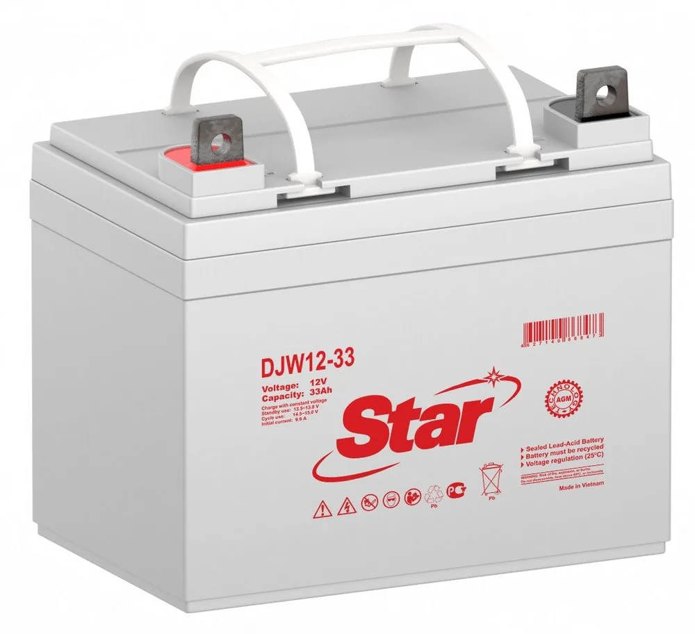 STAR DJW12-33. Аккумулятор герметичный свинцово-кислотный — фото 1 из 2