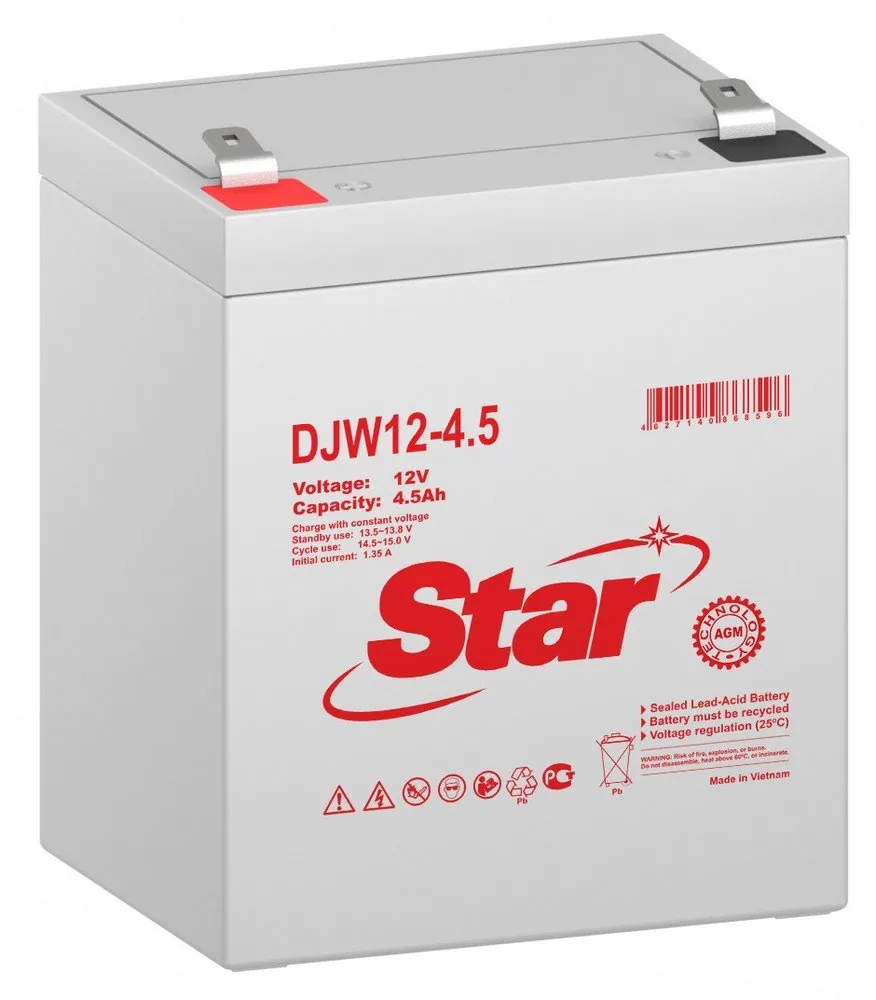 STAR DJW12-4.5. Аккумулятор герметичный свинцово-кислотный — фото 1 из 2