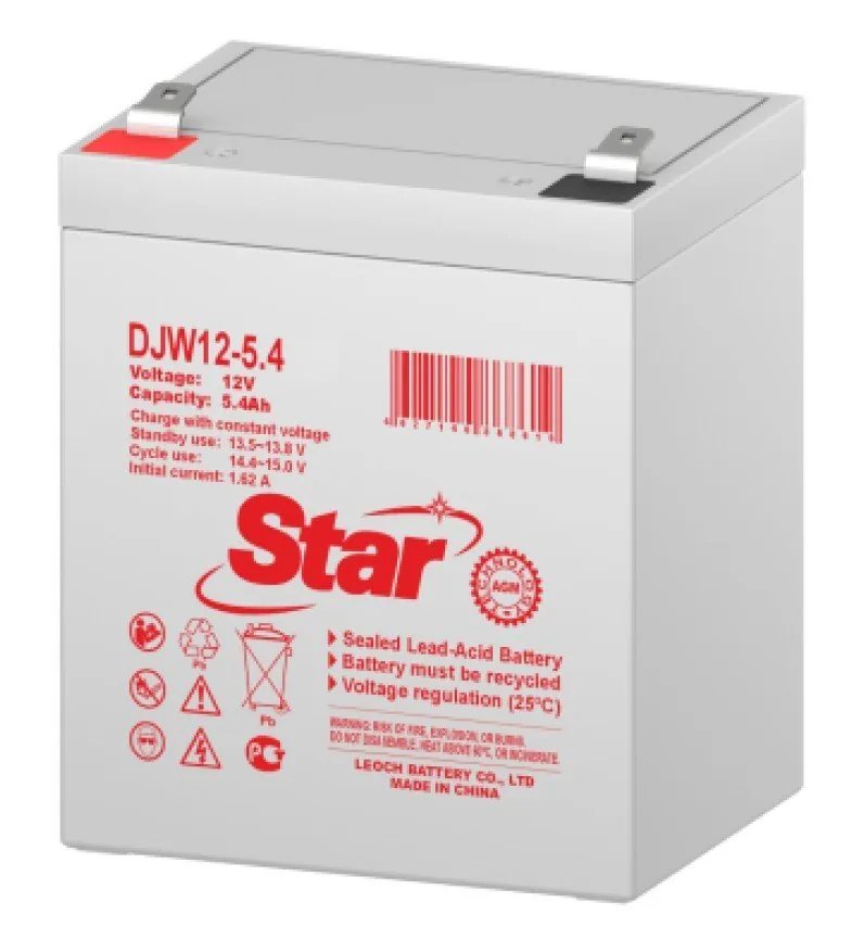 STAR DJW12-5.4. Аккумулятор герметичный свинцово-кислотный