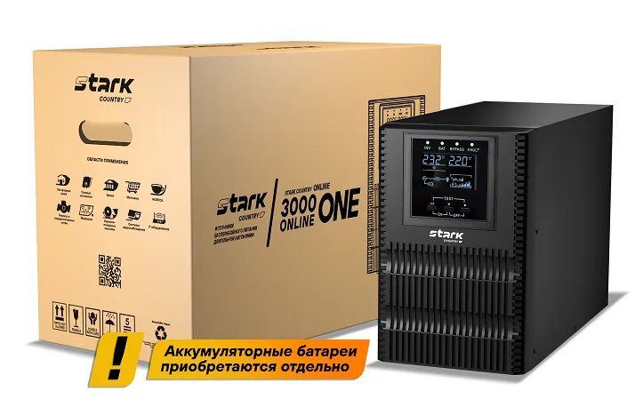 Stark Country 3000 ONLINE ONE. Источник бесперебойного питания — фото 3 из 3