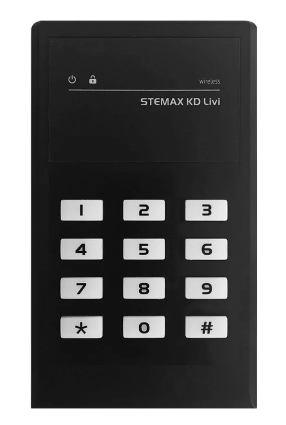 STEMAX KD Livi (черный). Беспроводная кнопочная кодовая панель