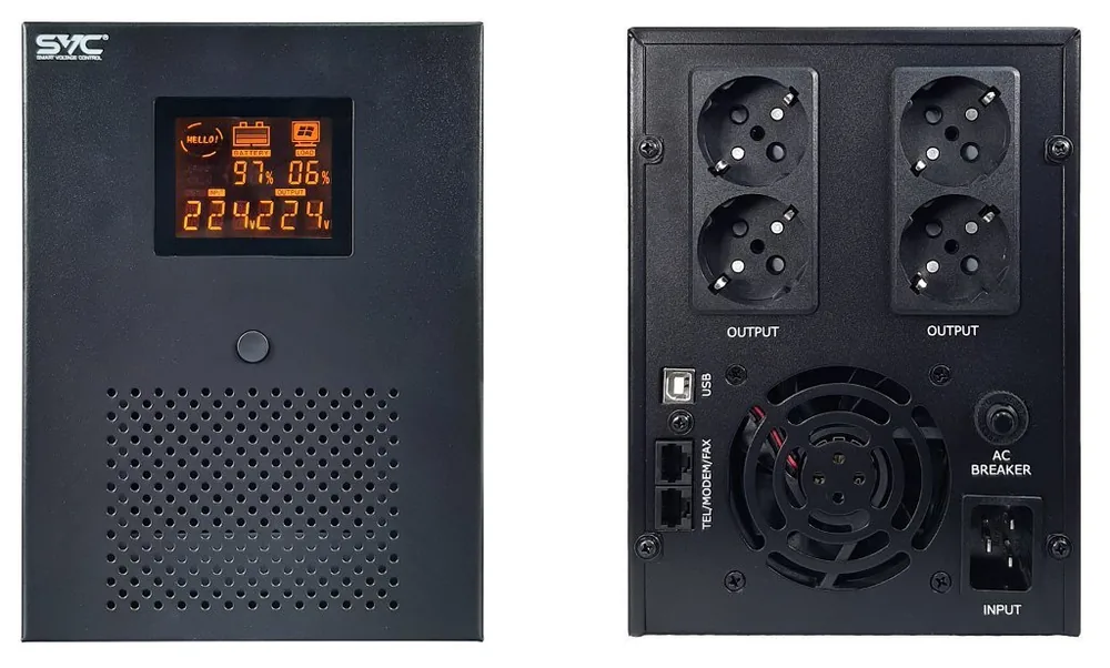 SVC V-3000-R-LCD. Источник бесперебойного питания