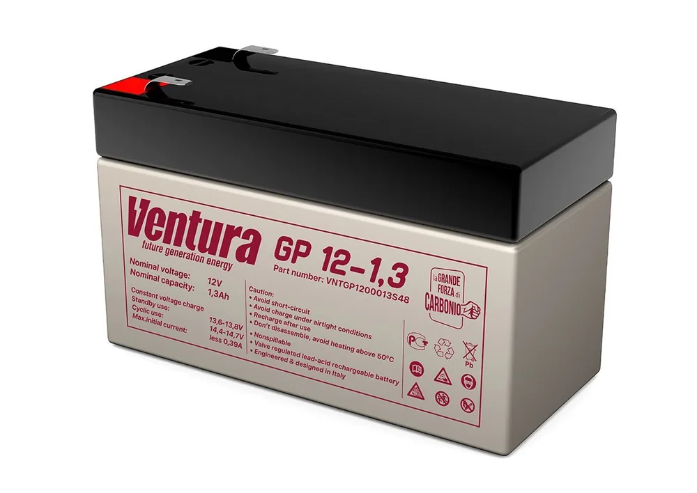 Ventura GP 12-1,3. Аккумулятор герметичный свинцово-кислотный