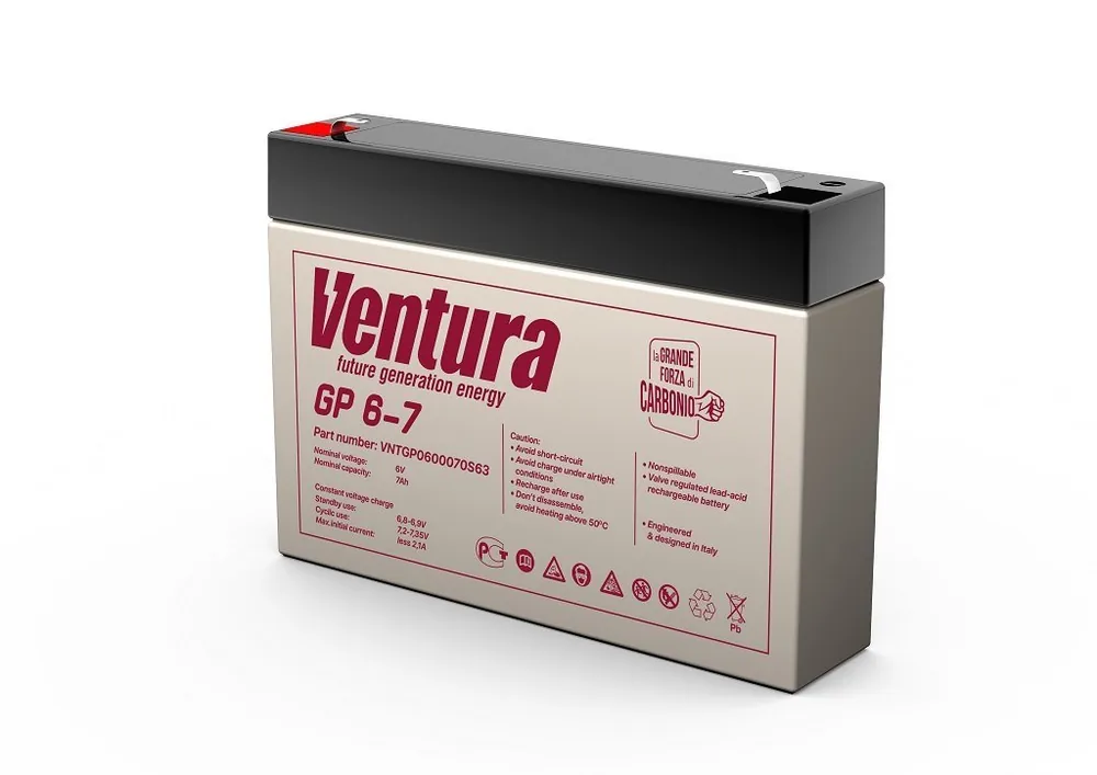 Ventura GP 6-7. Аккумулятор герметичный свинцово-кислотный